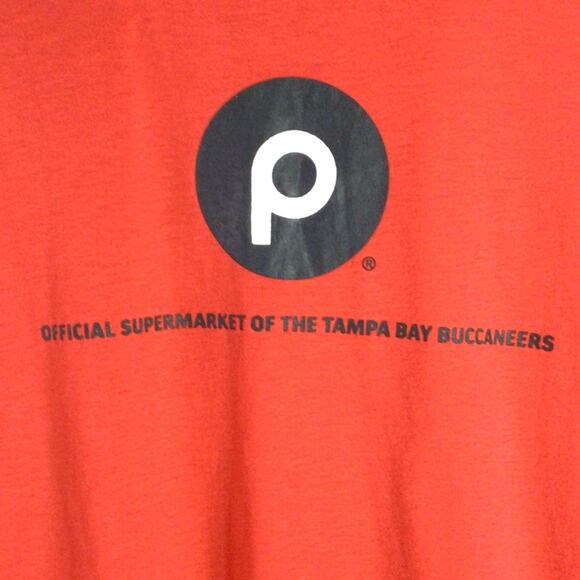 Publix Tampa Bay Florida Buccaneers Football T Shirt Red XL - Picture 5 of 5